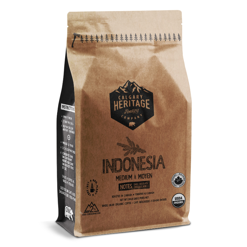 Café bio d'Indonésie - Calgary Heritage Roasting Co.