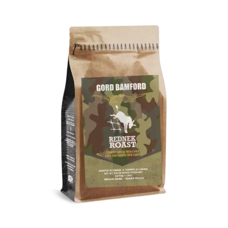 "#REDNEK ROAST" - Café en collaboration avec Gord Bamford