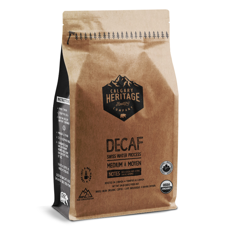 Organic Decaf Coffee - Calgary Heritage Roasting Co.