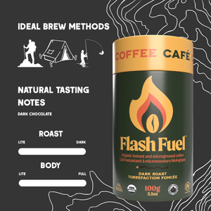 Flash Fuel Organic Instant Coffee - Bulk Canisters