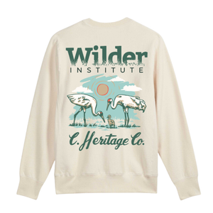 C Heritage Co. X Wilder Institute Whooping Crane Camp Crewneck Sweater