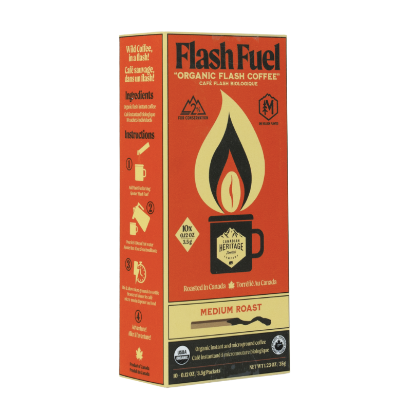 Flash Fuel Organic Instant Coffee - Single Serve Matchbox